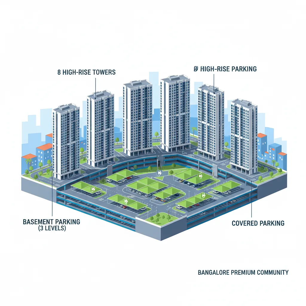 How Many Covered Parking Available in Purva Northern Lights How Many Covered Parking Available in Purva Northern Lights