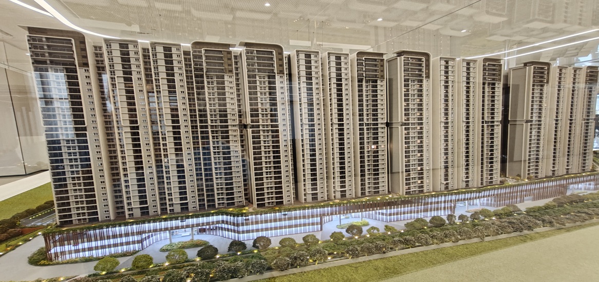 Aerial Towers View Aerial perspective of 31-floor iconic towers at Purva Northern Lights