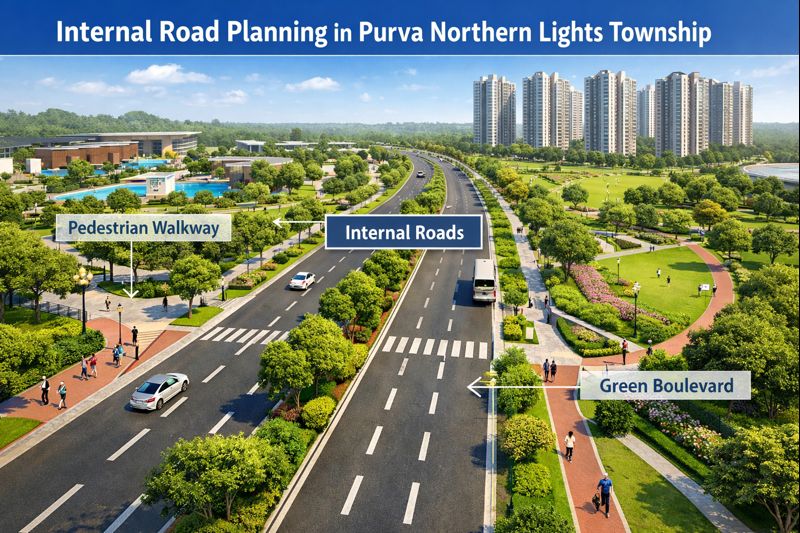 Internal Road Planning in Purva Northern Lights Township Internal Road Planning in Purva Northern Lights Township