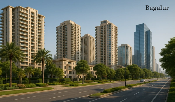 Purva Northern Lights Bagalur Location Aerial view of Bagalur North Bangalore near Purva Northern Lights