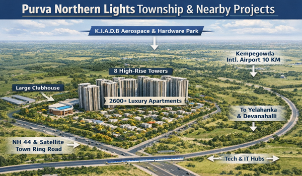Purva Northern Lights Township Explained with Nearby Projects Purva Northern Lights Township Explained with Nearby Projects