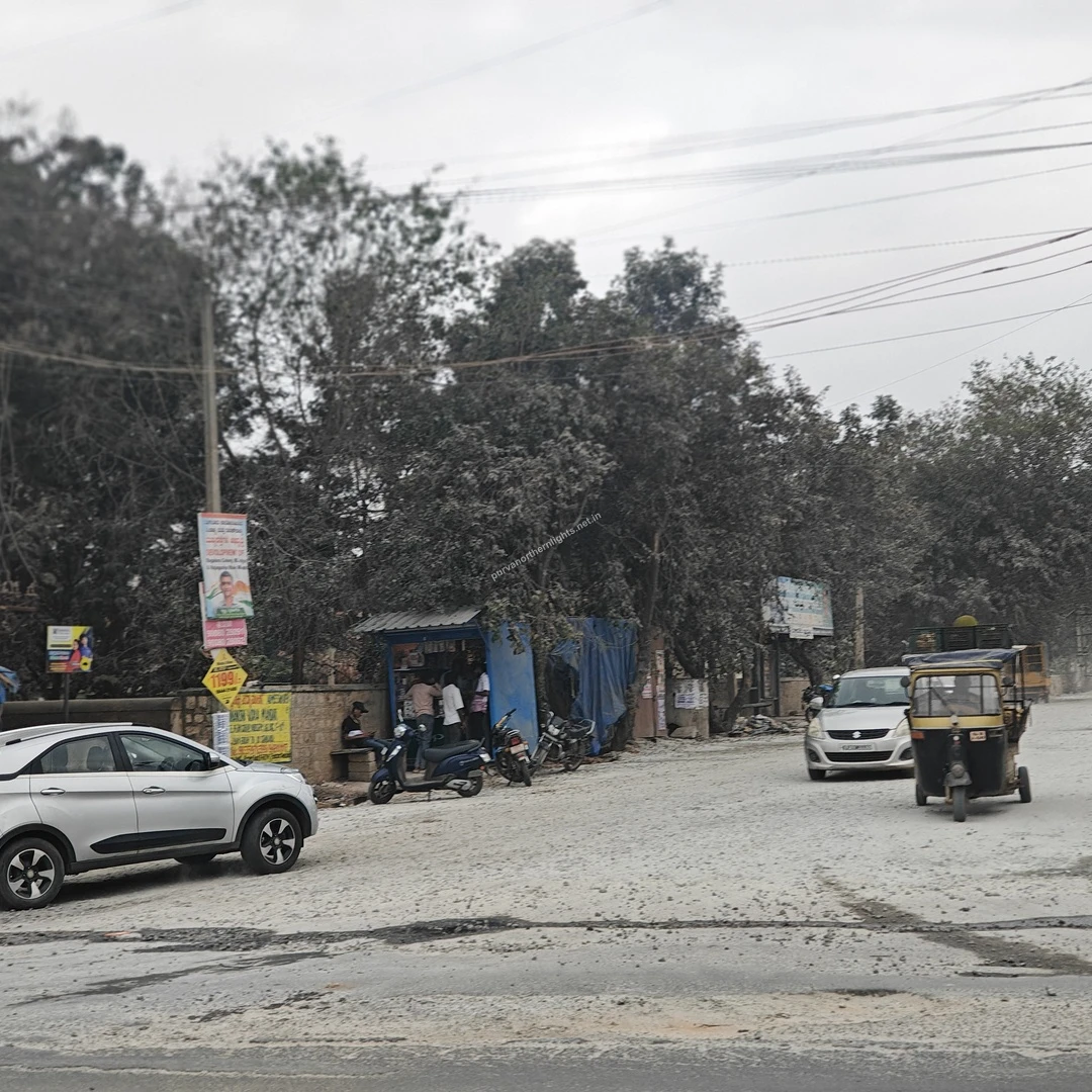 Bagalur Alternate Access View of the Alternate Access to Bagalur from NH44 via Razak Palya road leading to the Purva Northern Lights project