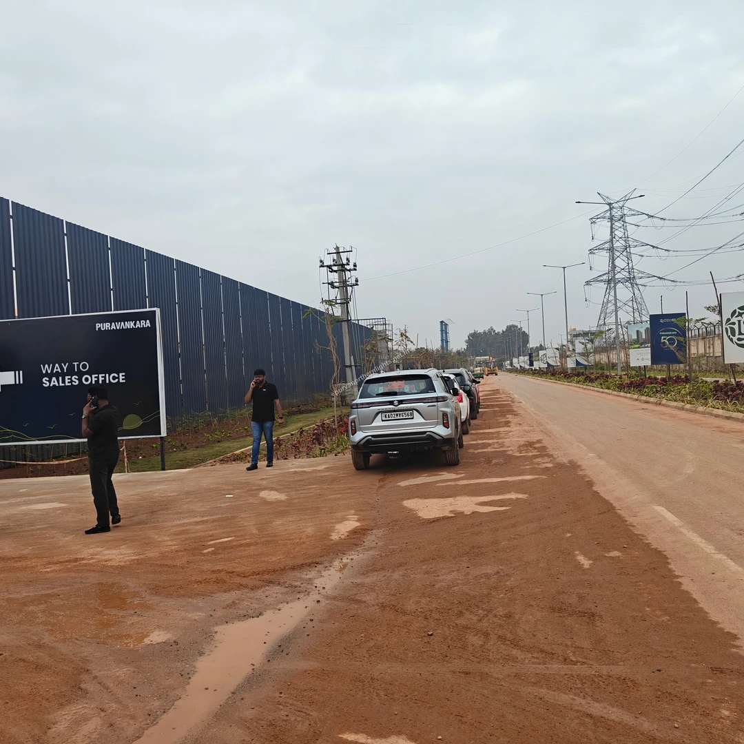 Razak Palya Route Access Approach road along the Alternate Access to Bagalur from NH44 via Razak Palya road for Purva Northern Lights
